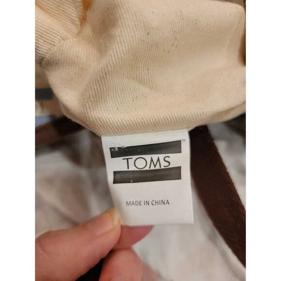 Toms Multi Pattern Departure Embroidered boho Cotton Canvas Crossbody Purse fest - Picture 4 of 7